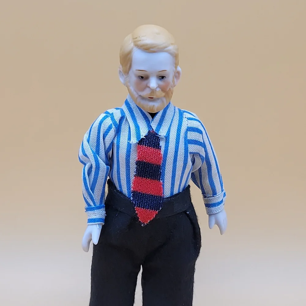 business man porcelain vintages 1970